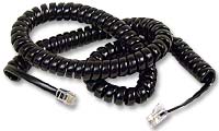 15 ft Phone Handset Coiled Cord - Click Image to Close